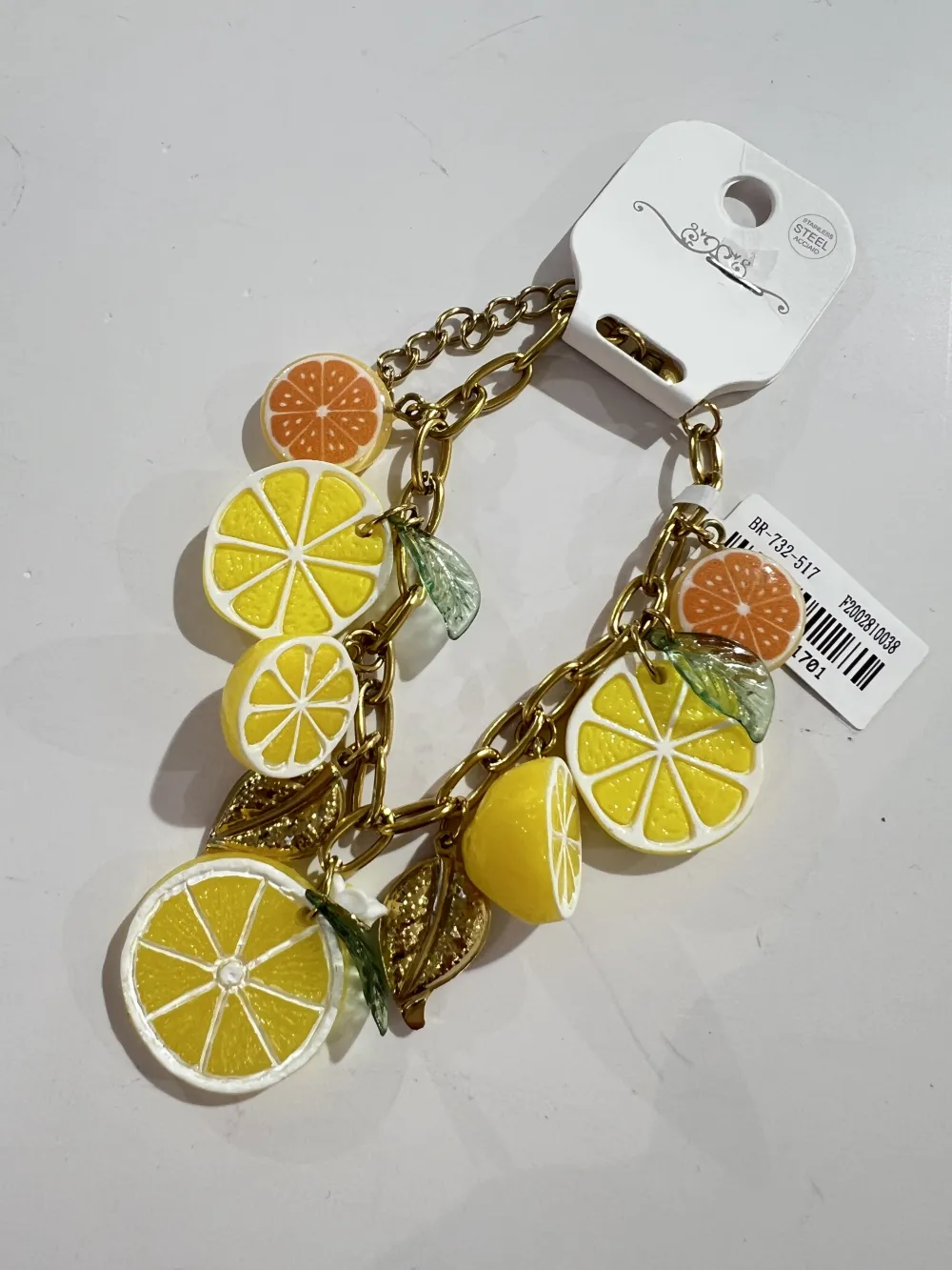 Limone Arancia-Bracciale in Acciaio - BAC-732-517