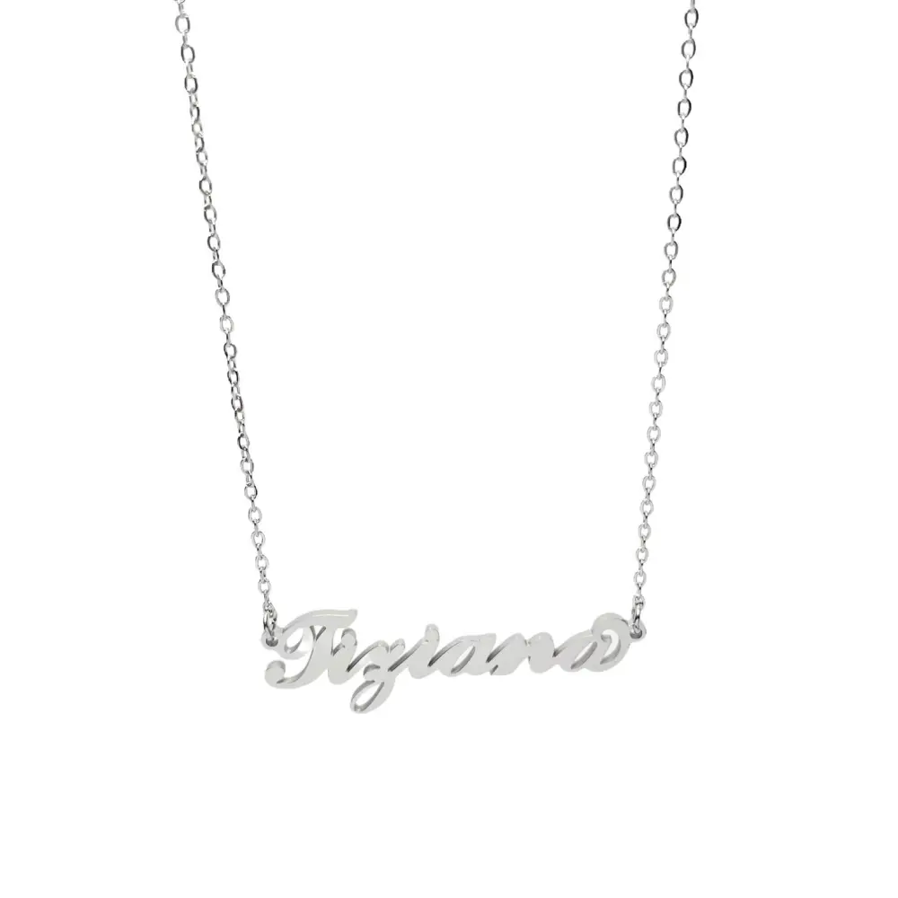 Collana con Nome - 180 Nomi in Acciaio_101 TIZIANA_1
