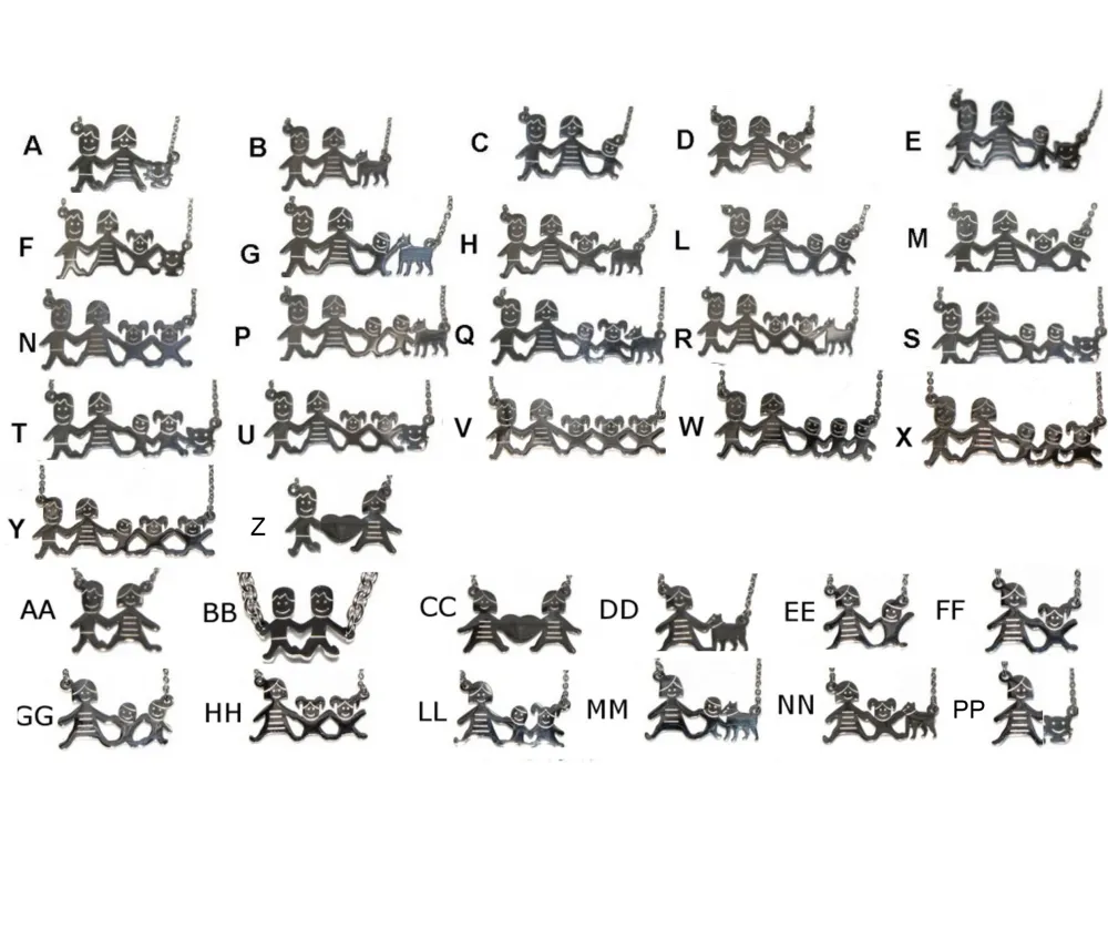 Collana Happy Family - Collana in Acciaio_2