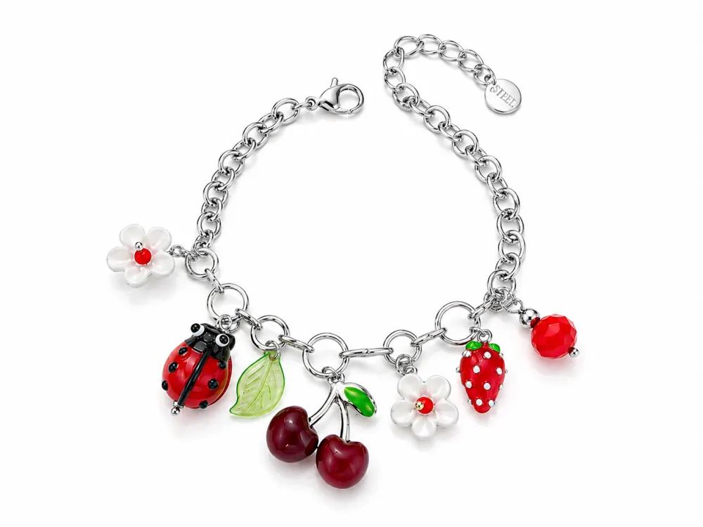 Ciliegia -Bracciale in Acciaio - BR-732-652