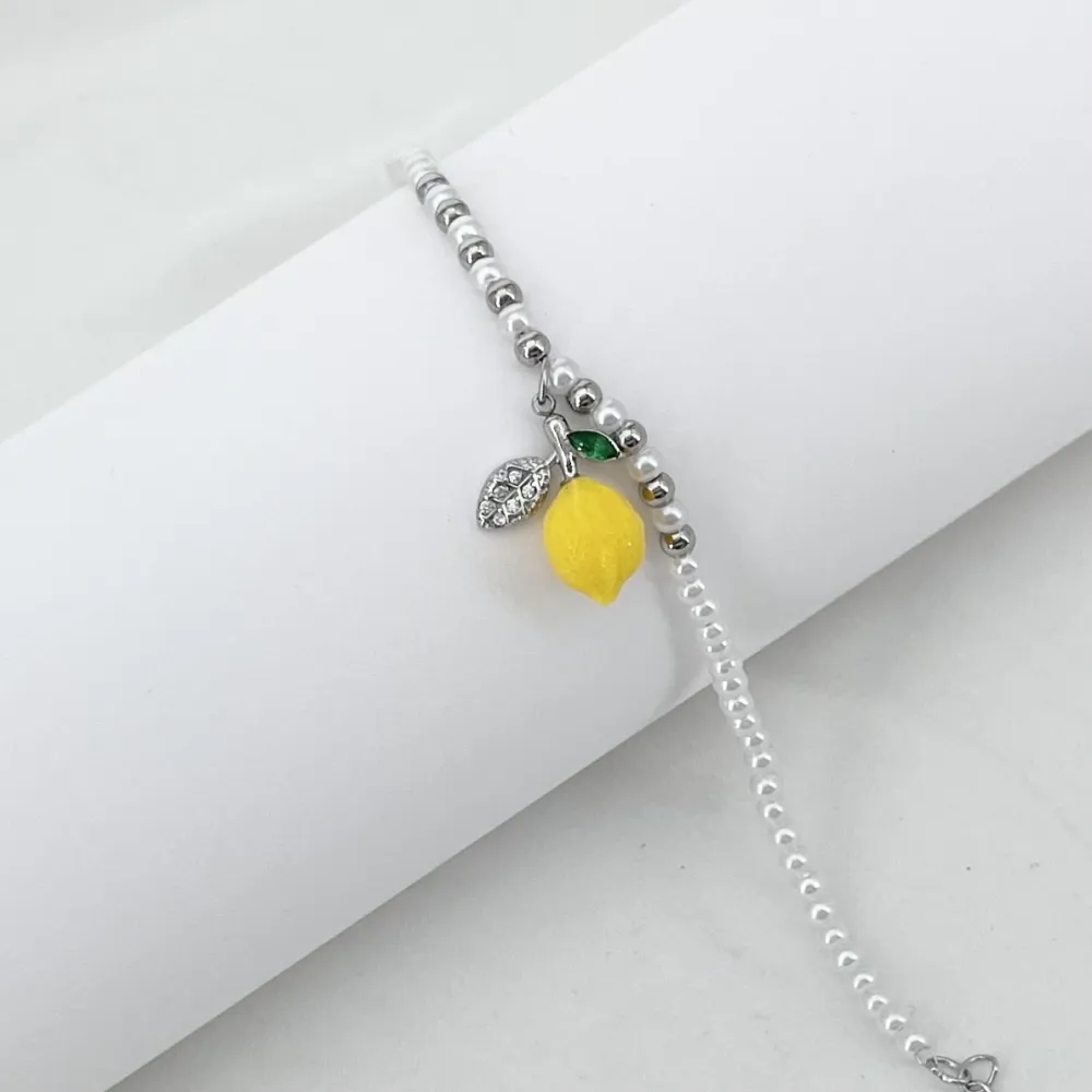 Limone perla-Bracciale in Acciaio - BR-103-AA5379B