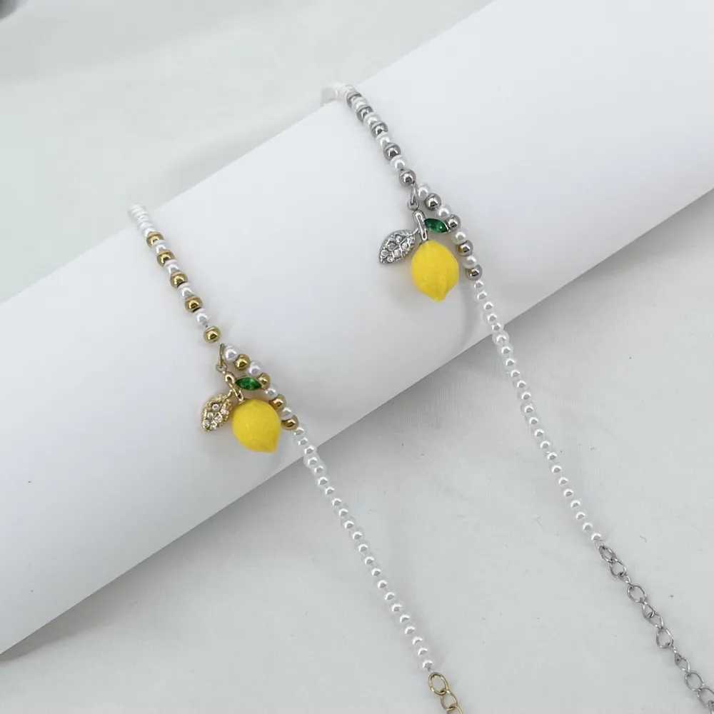 Limone perla-Bracciale in Acciaio - BR-103-AA5379B