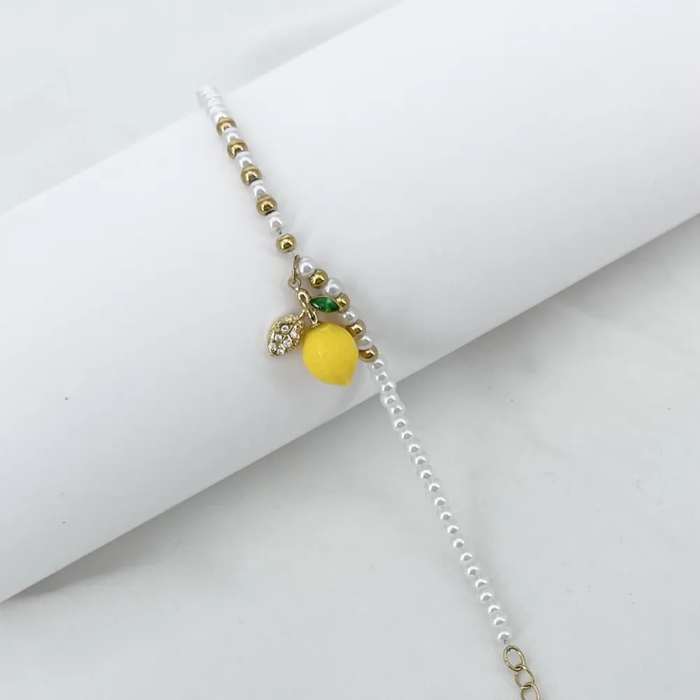 Limone perla-Bracciale in Acciaio - BR-103-AA5379B