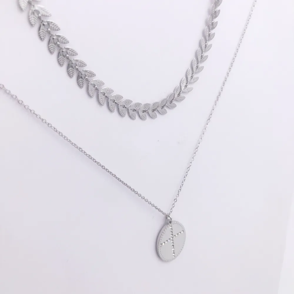 Doppiofilo catena foglia 4449- Collana_2