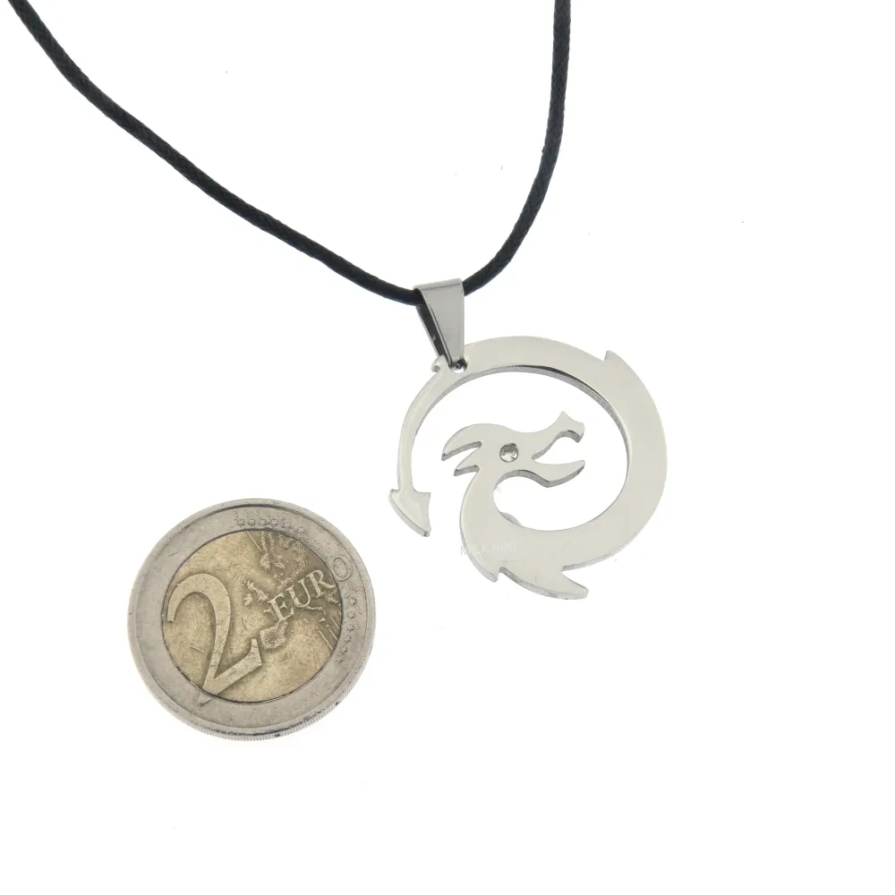 Drago - Collana Corta Unisex_Acciaio_2