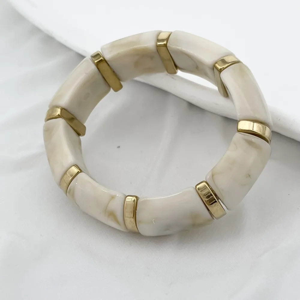 Bambù -Bracciale Elastico  Moda in Acciaio - BR-103-AA6821B