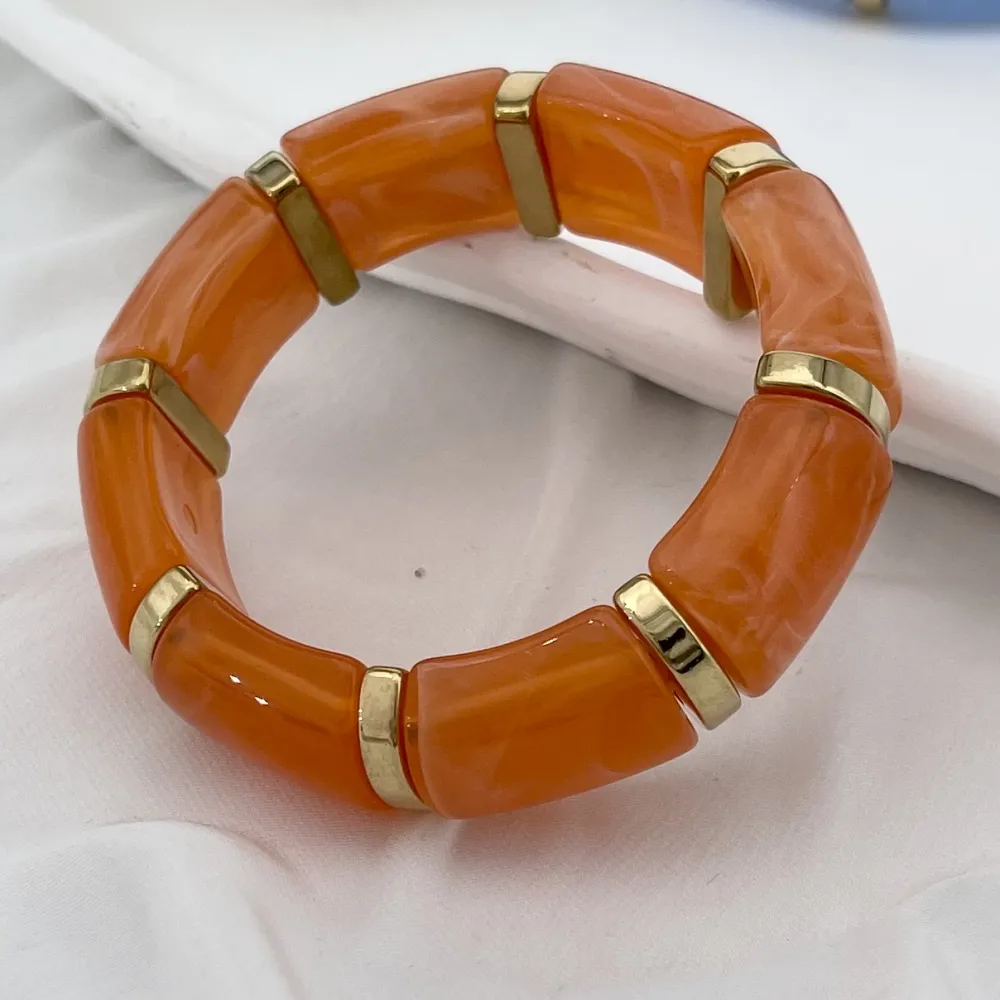 Bambù -Bracciale Elastico  Moda in Acciaio - BR-103-AA6821B