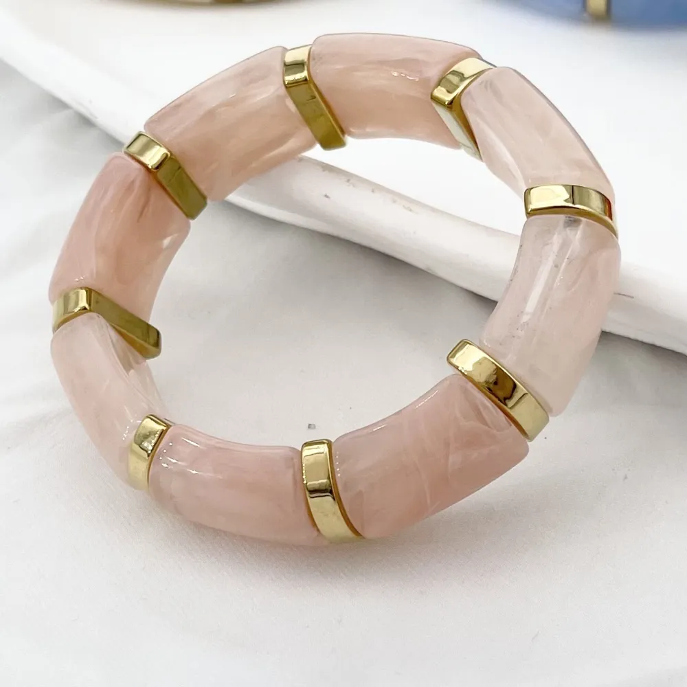 Bambù -Bracciale Elastico  Moda in Acciaio - BR-103-AA6821B