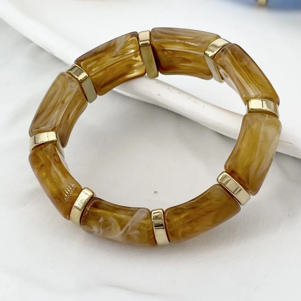 Bambù -Bracciale Elastico  Moda in Acciaio - BR-103-AA6821B