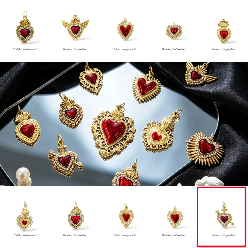 Sacro Cuore-Ciondolo /Charms in Acciaio - CIO-2