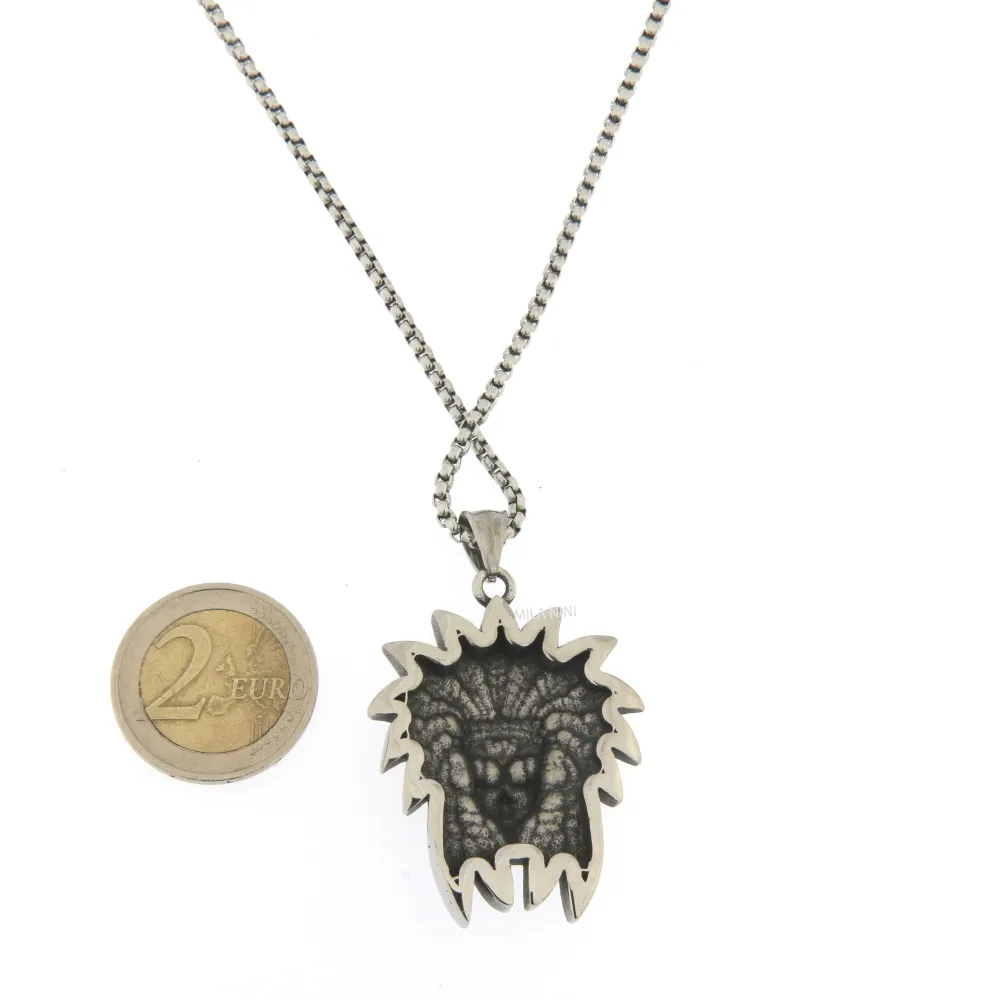 Indiano - Collana Lunga da Uomo_Acciaio_2