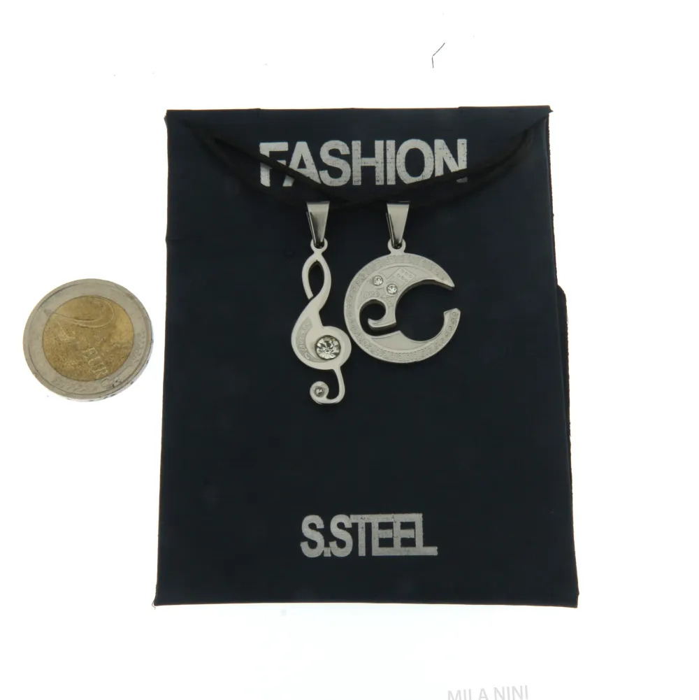 Nota Musicale - Collana Doppia Acciaio_Acciaio_2