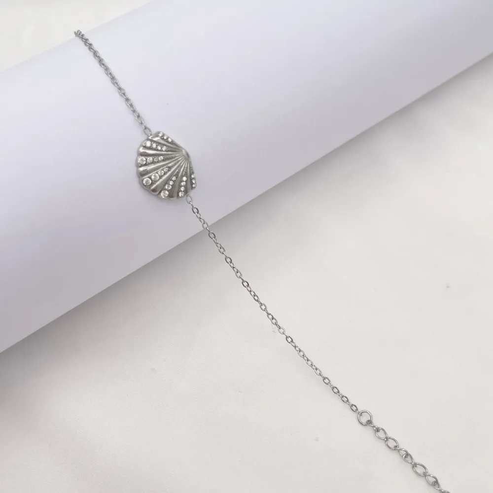 Conchiglie-Mare-Bracciale Piccolo Pendenti Con Moschettone - Bracciale in acciaio - BR-795-15224