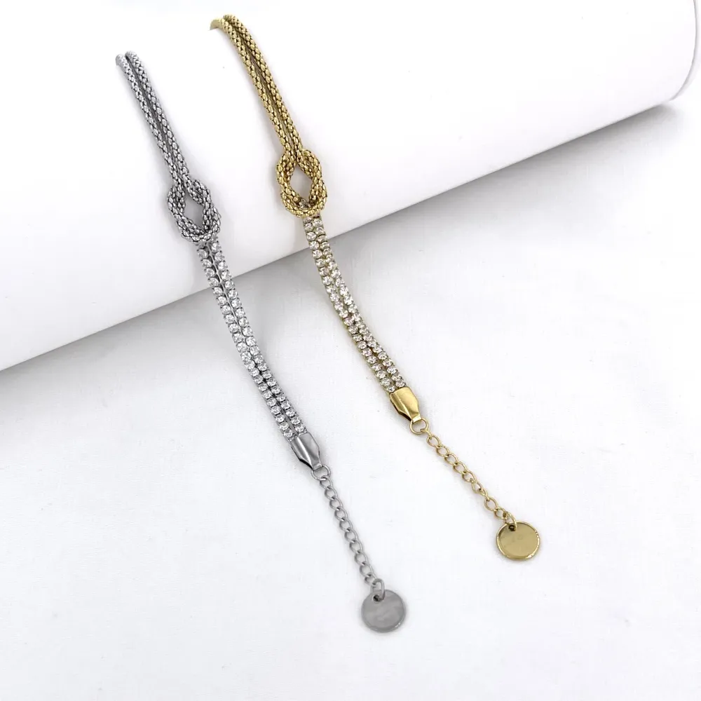Nodo multifili-Bracciale in Acciaio - BR-413-3288