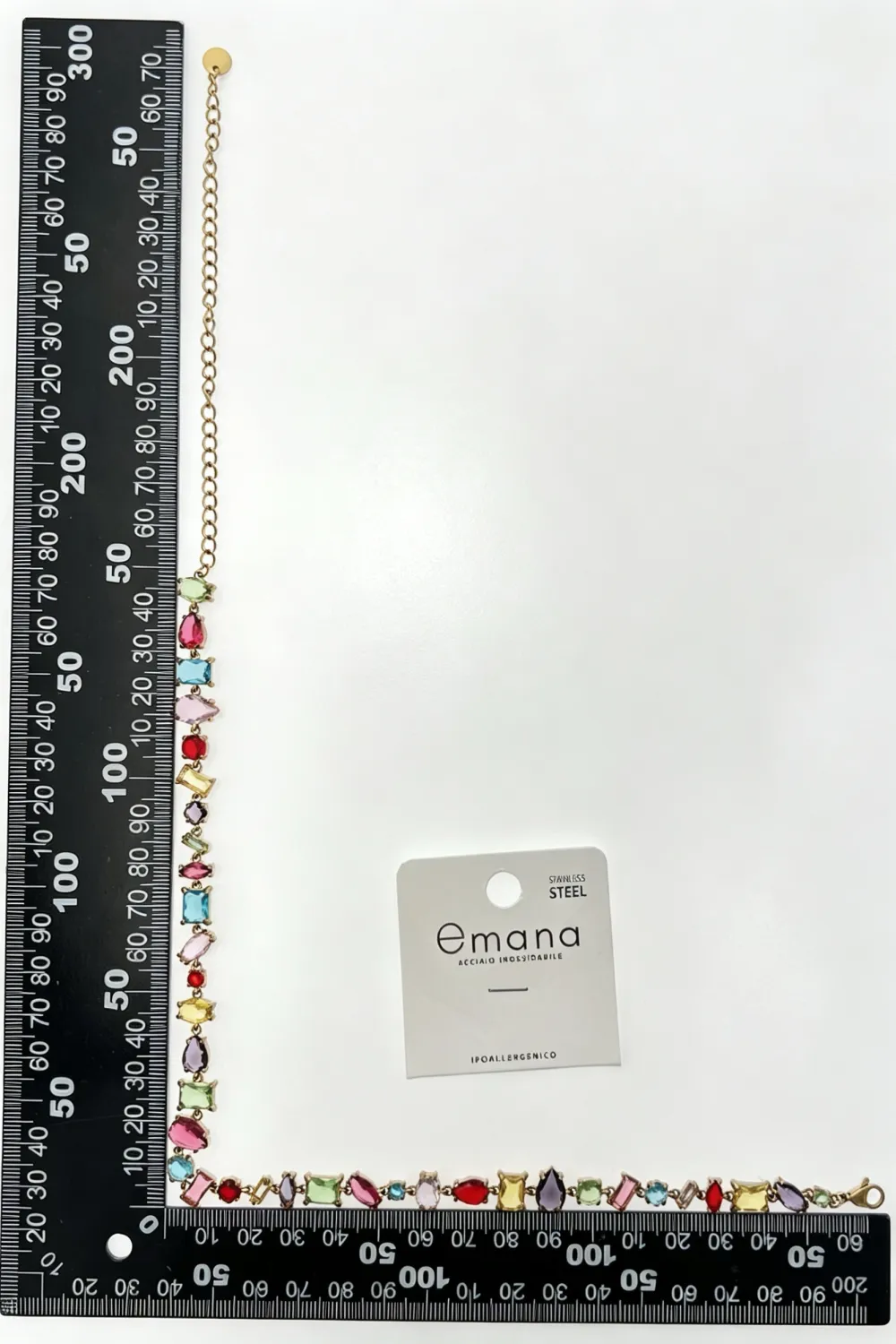 Collana con pietre  -Collane in Acciaio - CL-103-AA6854N