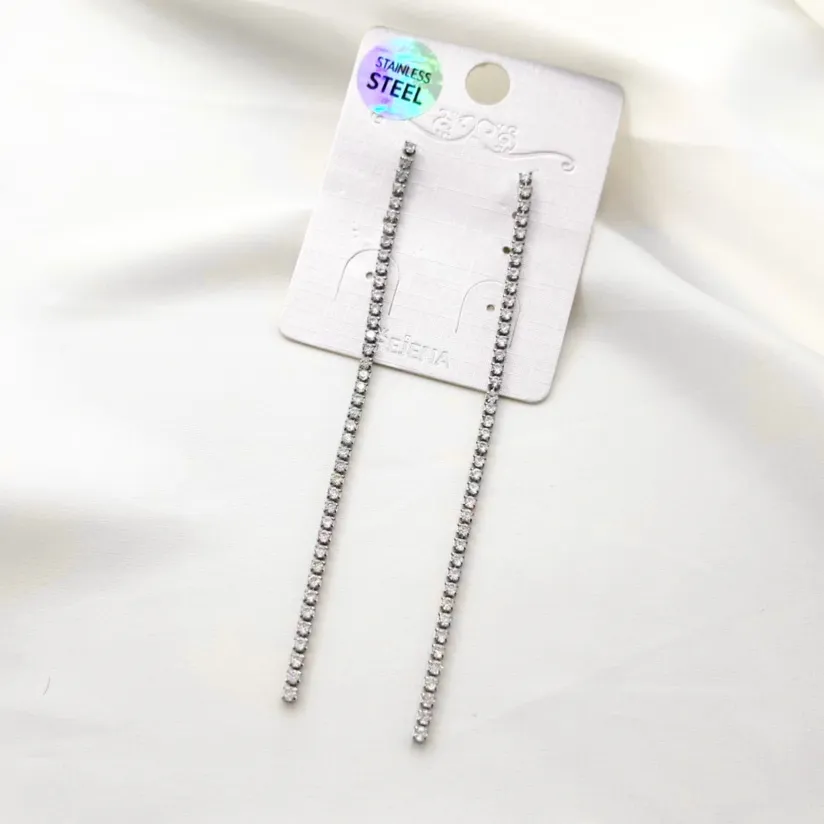 2mm Orecchini Tennis-Orecchini in Acciaio - OR-413-2578