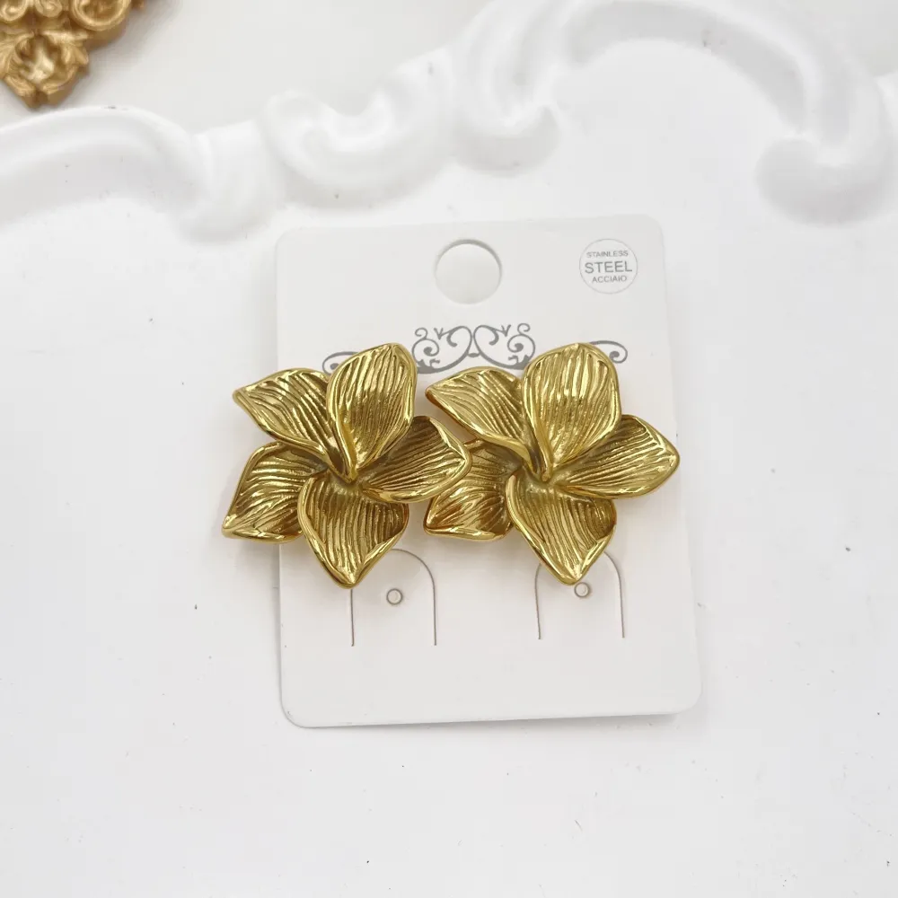 Fiore-Orecchini in Acciaio - OR-774-102