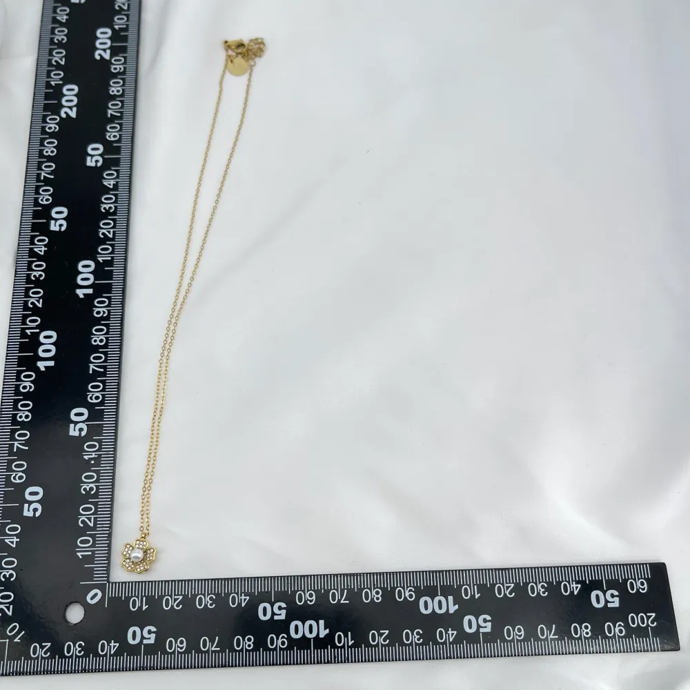 Fiore con Perla-Collana Corta in Acciaio - CL-795-10610