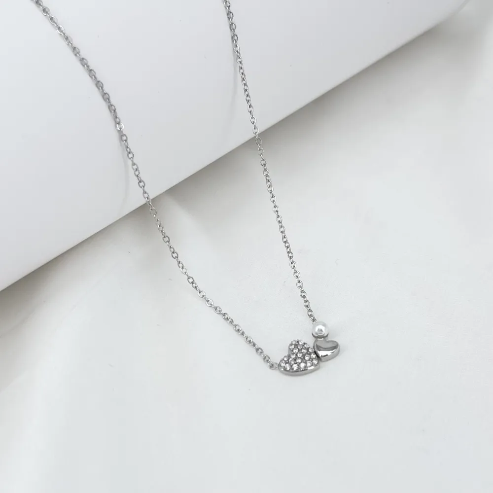 Cuore Cuorecino-Collana Corta in Acciaio - CL-795-10615