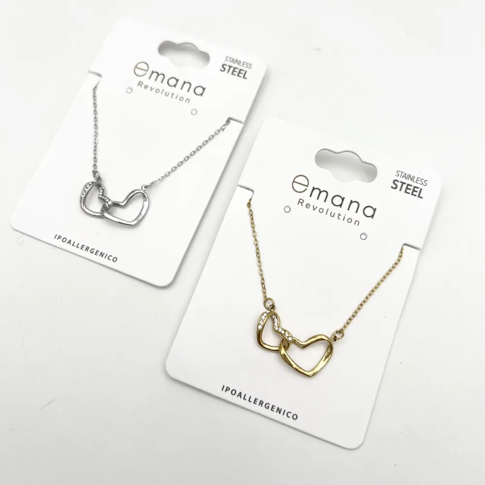 Cuore -Collana Corta in Acciaio - CL-795-10616