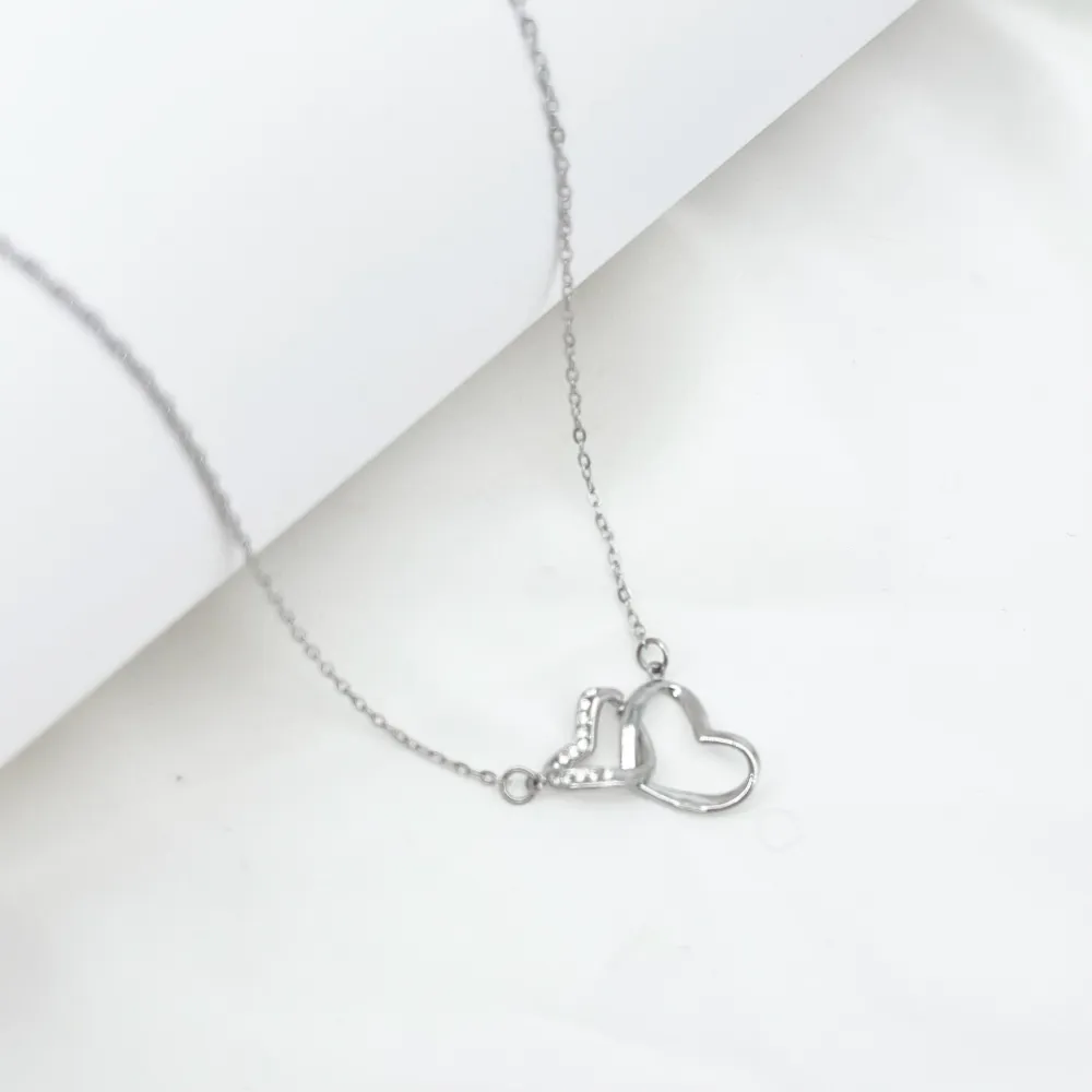 Cuore -Collana Corta in Acciaio - CL-795-10616