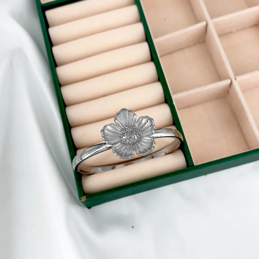 Fiore-Bracciale Rigido in Acciaio - BR-413-9298