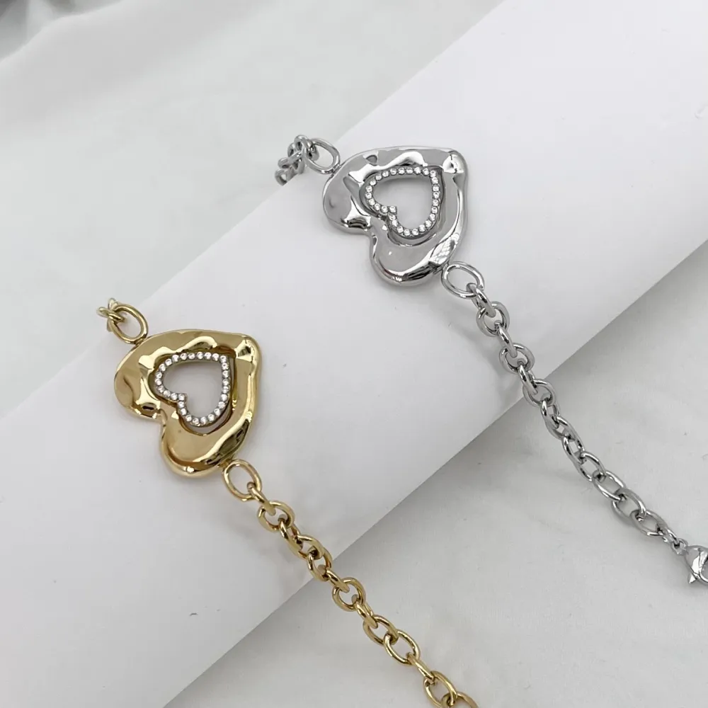 Bracciale a cuore -Bracciali in Acciaio - BR-795-15228