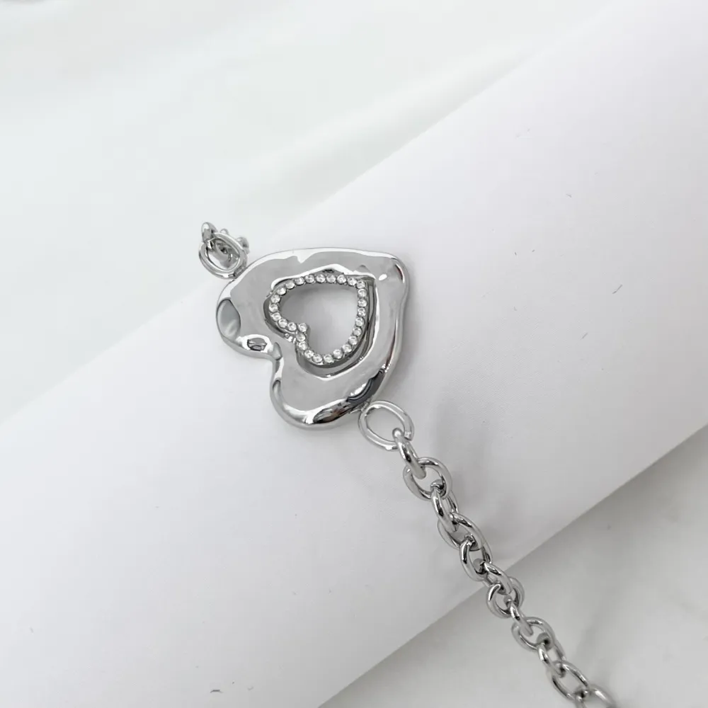 Bracciale a cuore -Bracciali in Acciaio - BR-795-15228