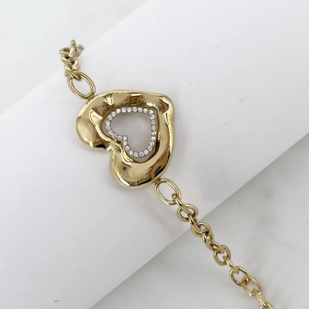Bracciale a cuore -Bracciali in Acciaio - BR-795-15228