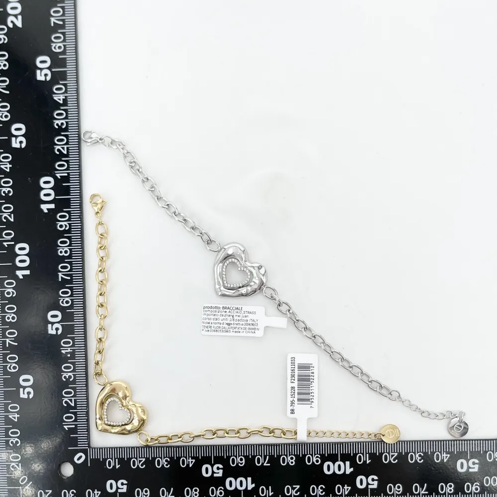 Bracciale a cuore -Bracciali in Acciaio - BR-795-15228