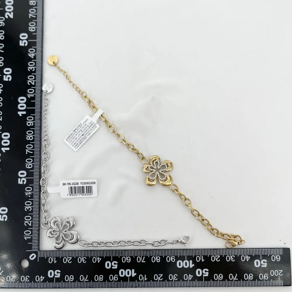 Bracciale a fiori -Bracciali in Acciaio - BR-795-15230
