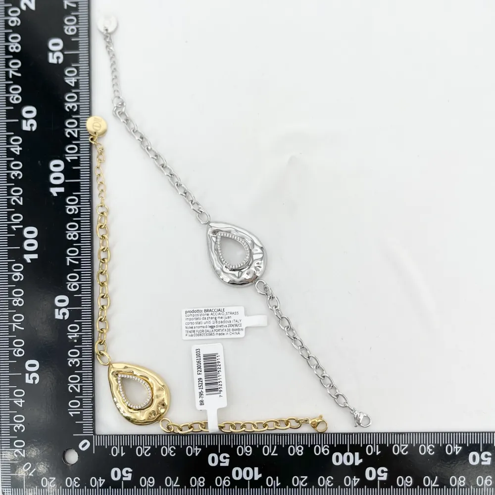 Bracciale a goccia -Bracciali in Acciaio  - BR-795-15229