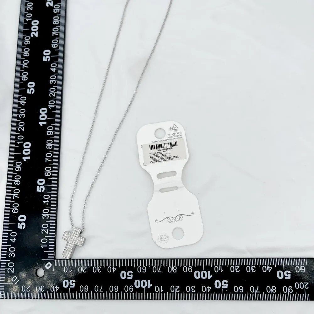Croce -Collana Lunga in Acciaio - CL-791-05