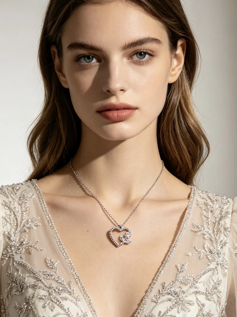 Cuore-Collana Corta in Acciaio - CL-795-10585