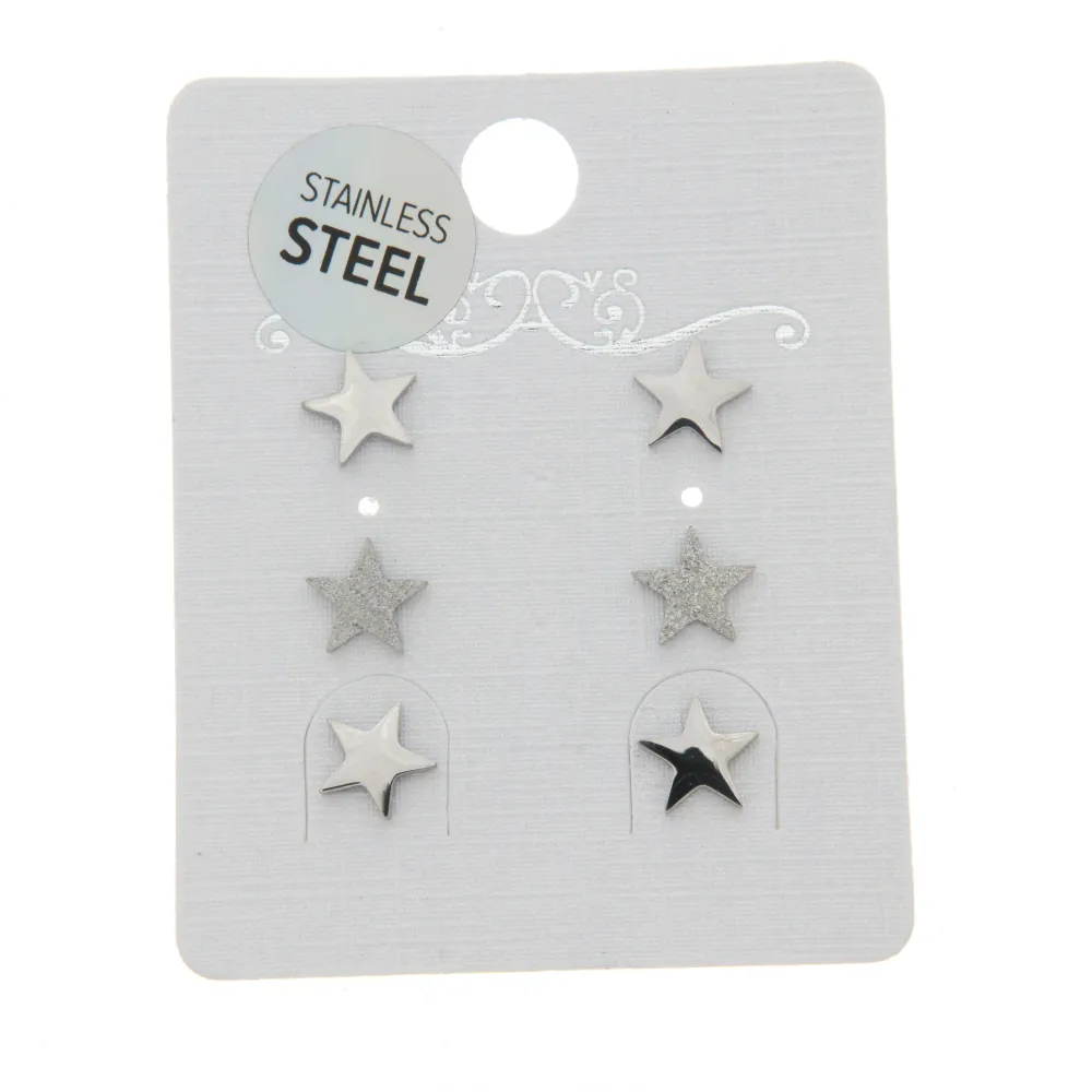 OAP3241-Stella- Orecchini Tris a lobo in Acciaio_Argento_1