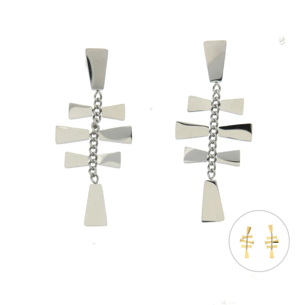 OAP6437-Foglia-Orecchini Pendenti in Acciaio_2