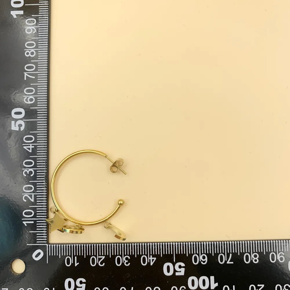 OAP6818-Stella- Orecchini a Cerchio con Pendenti in Acciaio_2