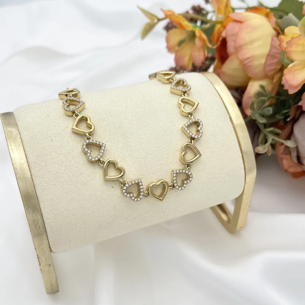 Cuore-Bracciale in Acciaio - BR-103-AA6142B