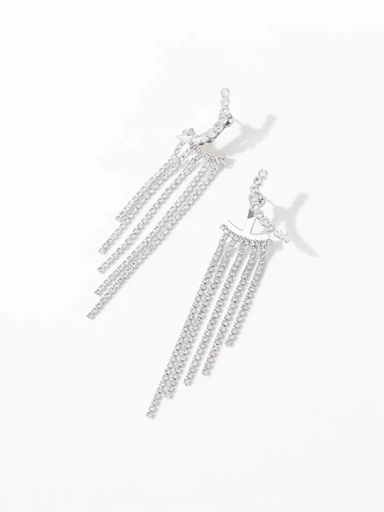 Linea zirconia con Napine-Orecchini Moda - OMM-705-12