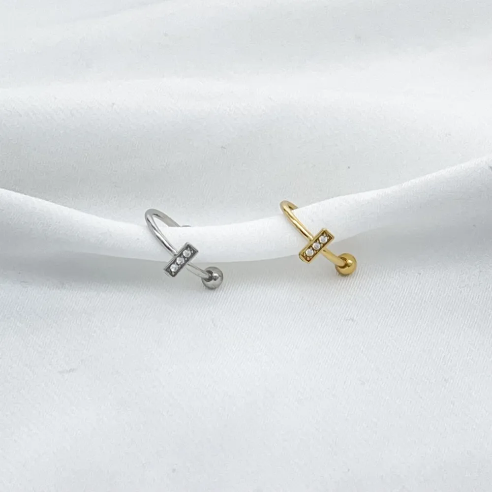 Rettangolo - Earcuff in acciaio - OR-103-AA6961