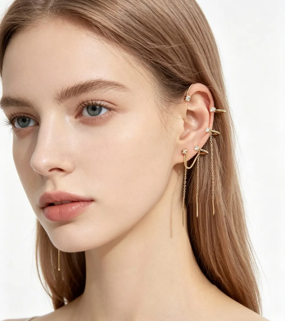 Punti luce-Earcuff in Acciaio - OR-795-22507
