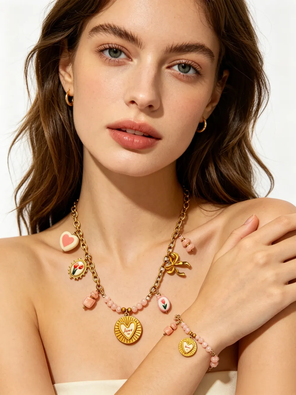 Cuore -Collana Corta in Acciaio - CL-732-695