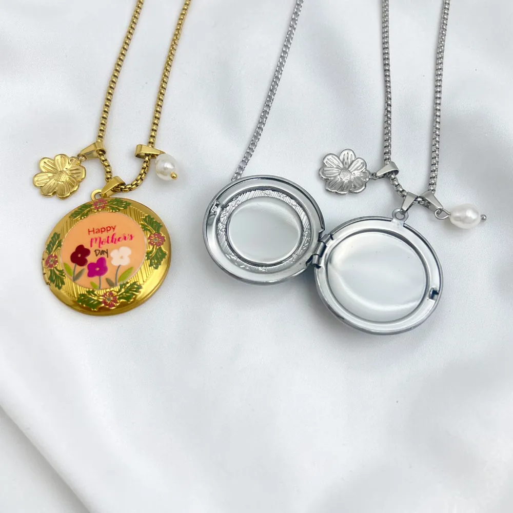 Happy Mother’s Day-Collana corta in Acciaio (apribile) - CL-413-3849