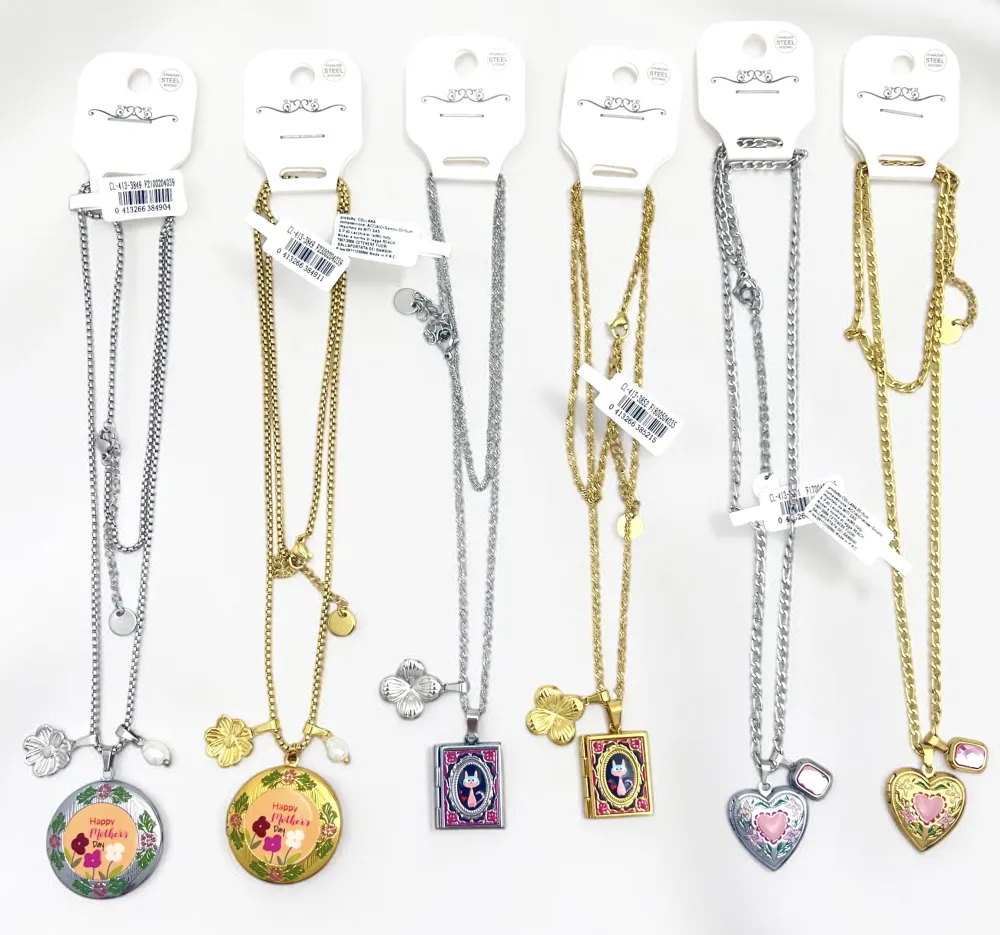 Happy Mother’s Day-Collana corta in Acciaio (apribile) - CL-413-3849
