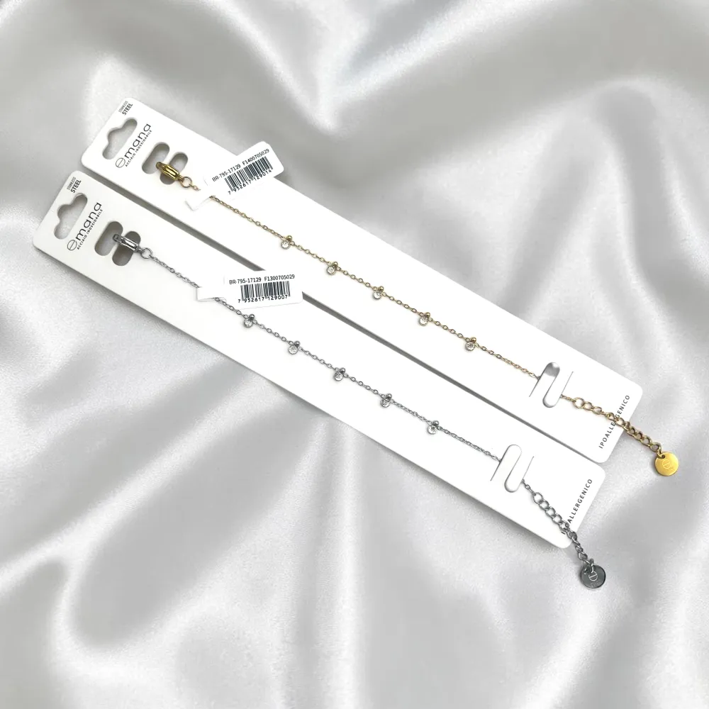 Punti luce piccoli -Bracciale in Acciaio - BR-795-17129