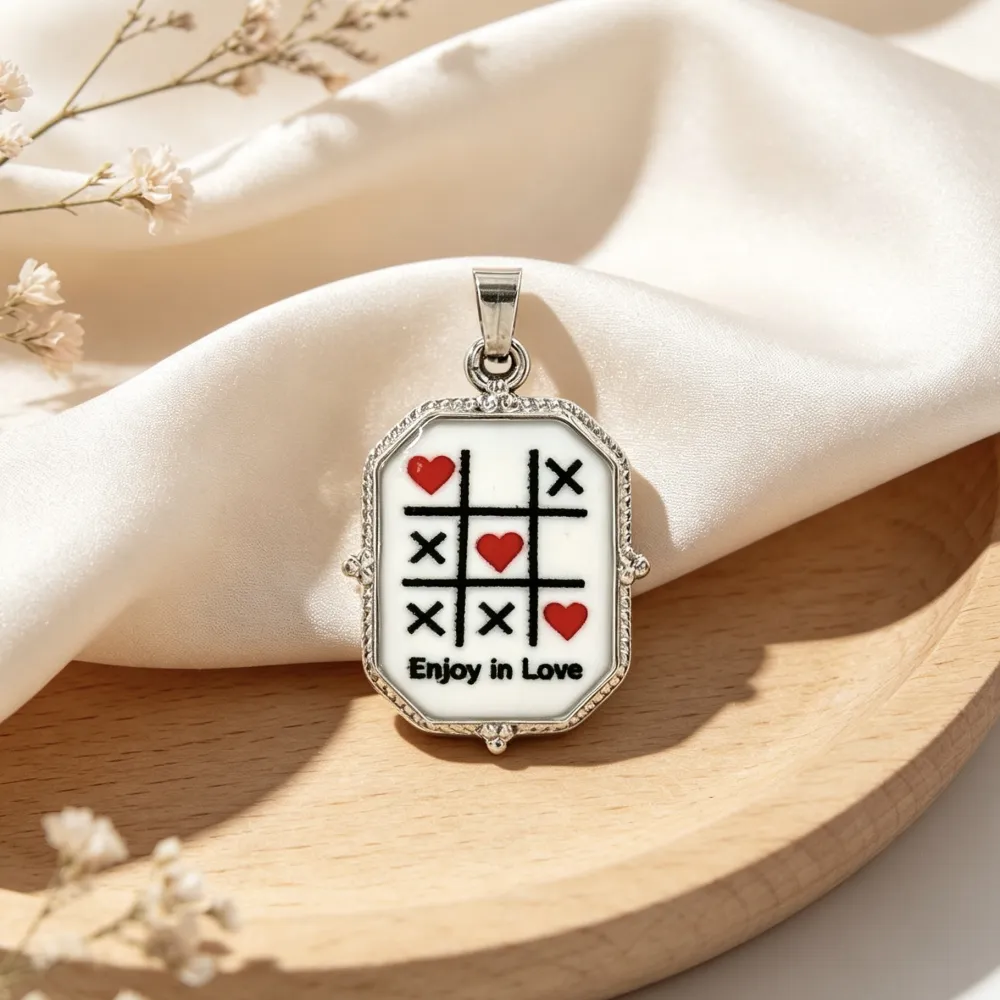 Enjoy in Love-Ciondolo/Charms in Acciaio - DIY-732-37