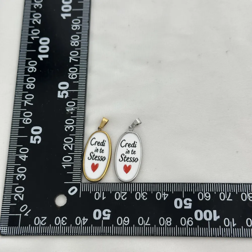 Credi in te stesso-Ciondolo/Charms in Acciaio - DIY-732-30