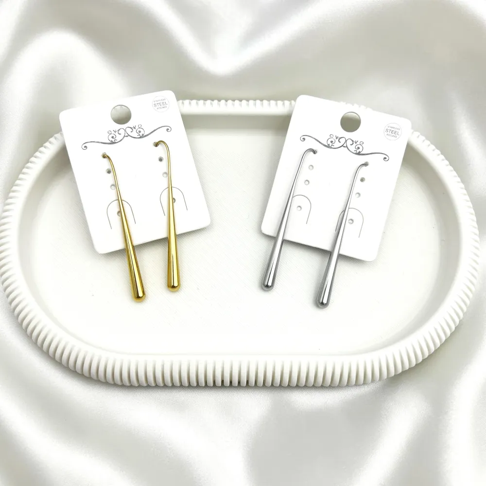 Goccia pendente-Orecchini in Acciaio - OR-413-2609