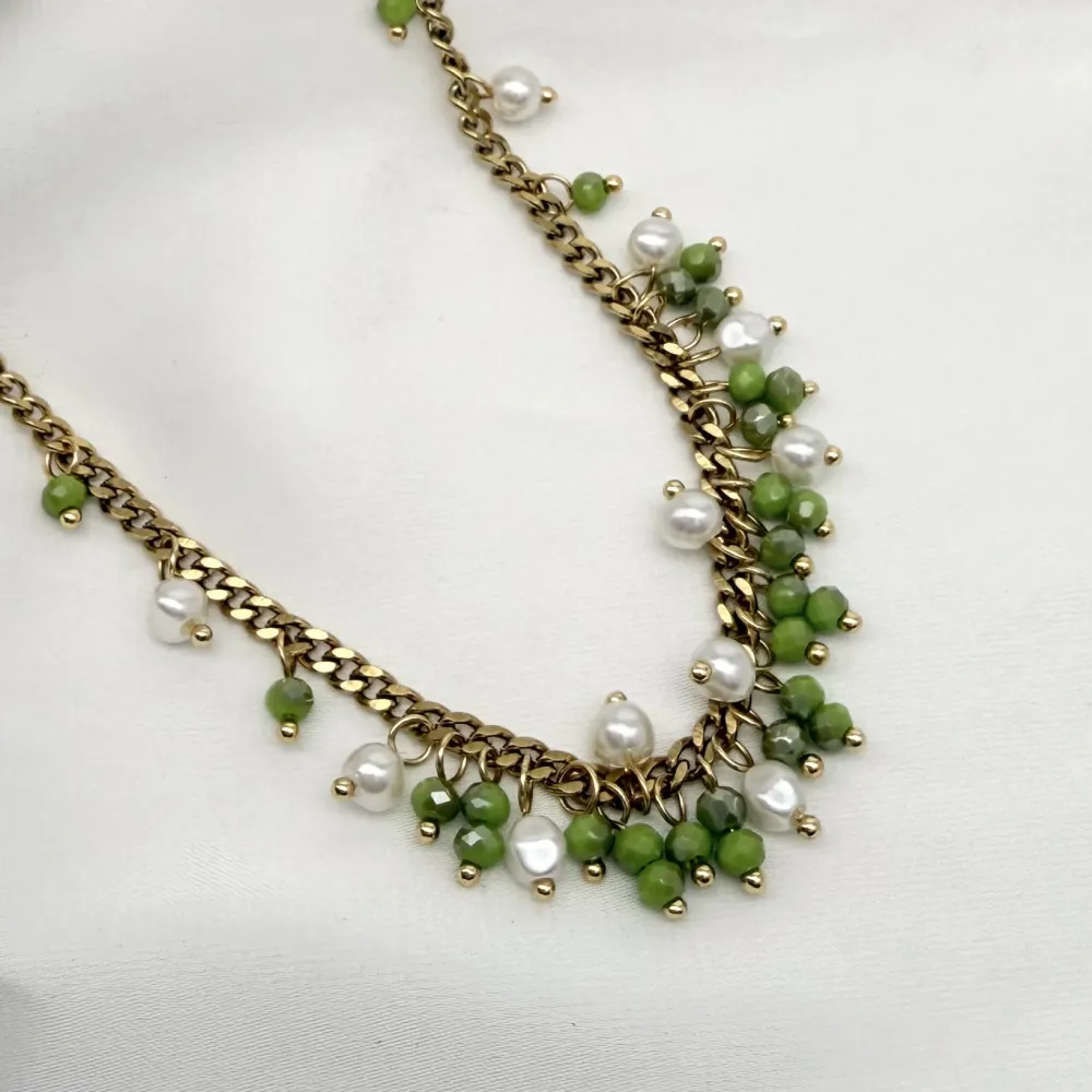 Collana moda acciaio e cubic zirconia - CL-765-103