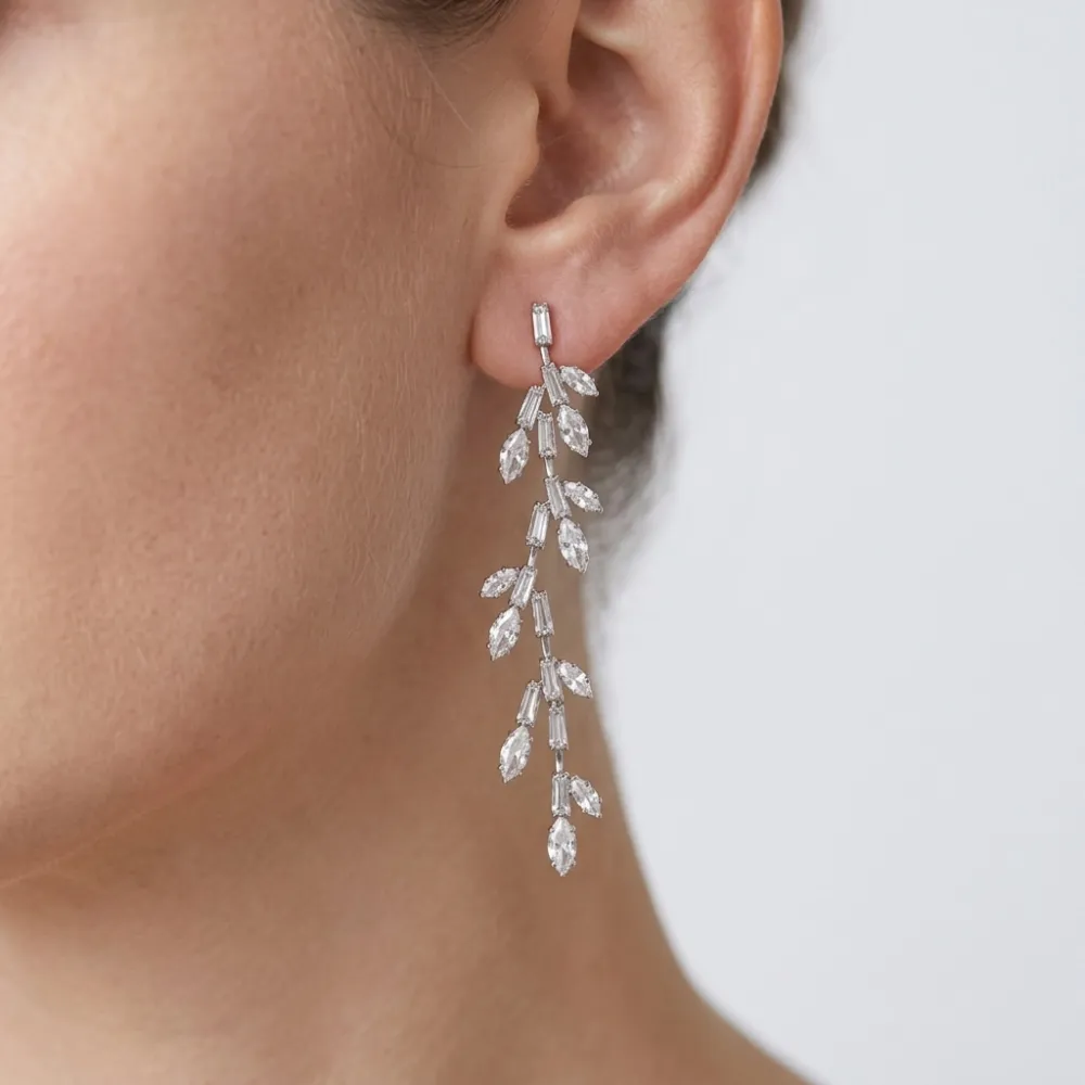 Orecchini pendenti con figlia -Orecchini in rame - OR-159-23964